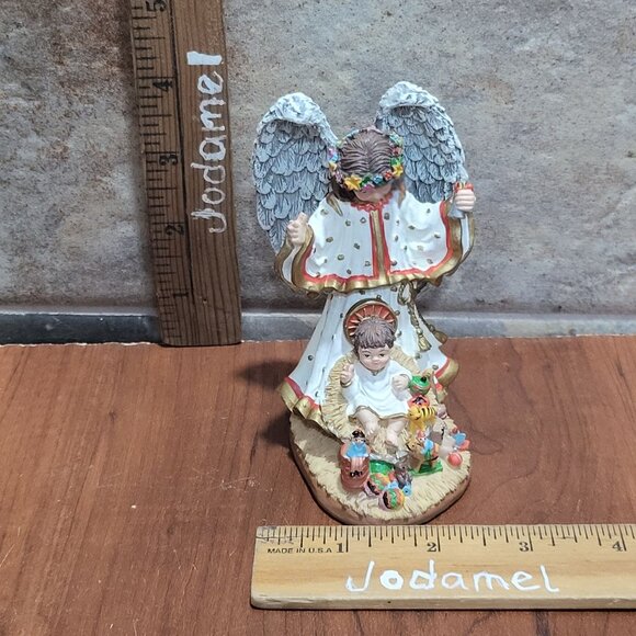 International Santa Claus Collection Christ Child With Angel Venezuela Figurine - Picture 9 of 10